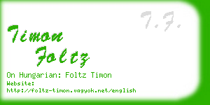 timon foltz business card